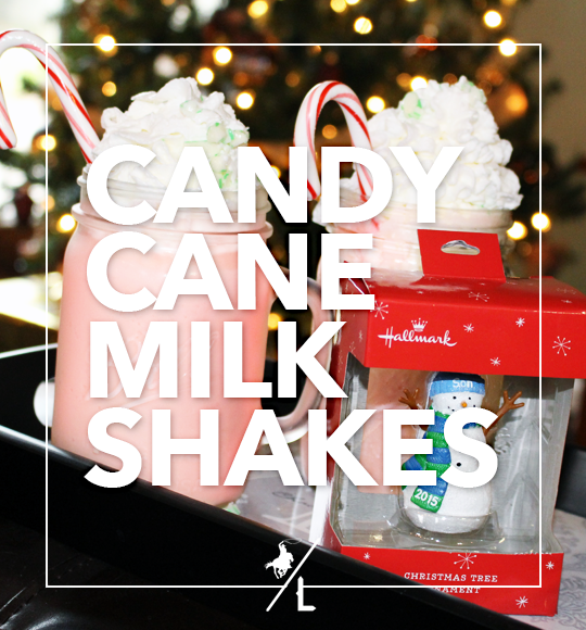 Candy Cane Milkshakes