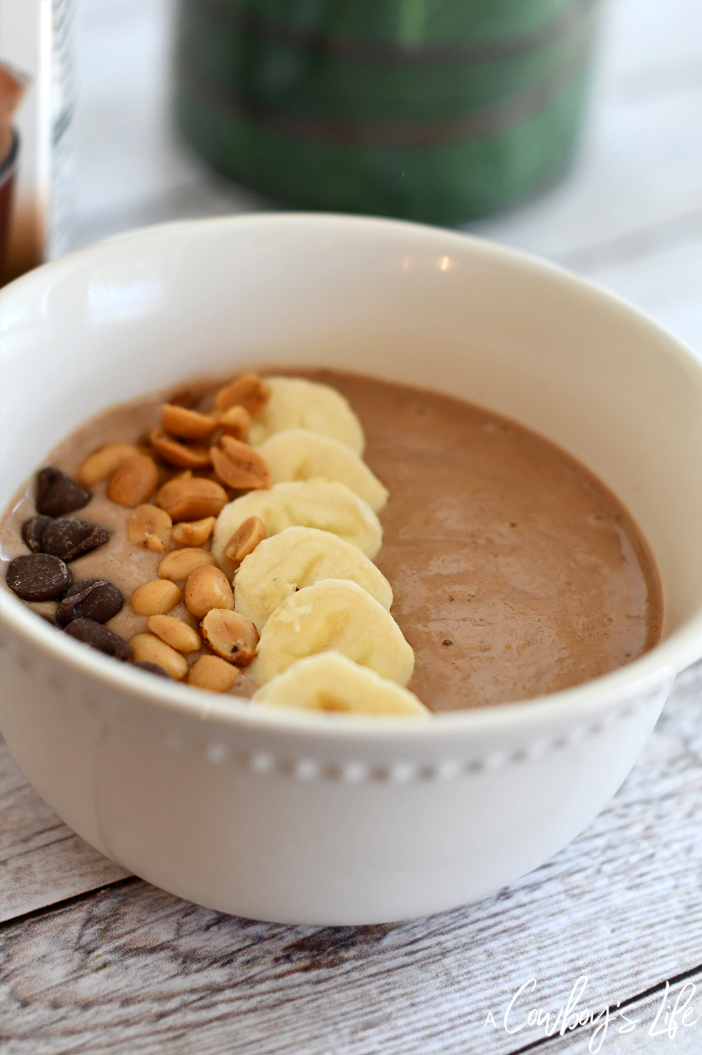 Peanut Butter Banana Smoothie Bowl