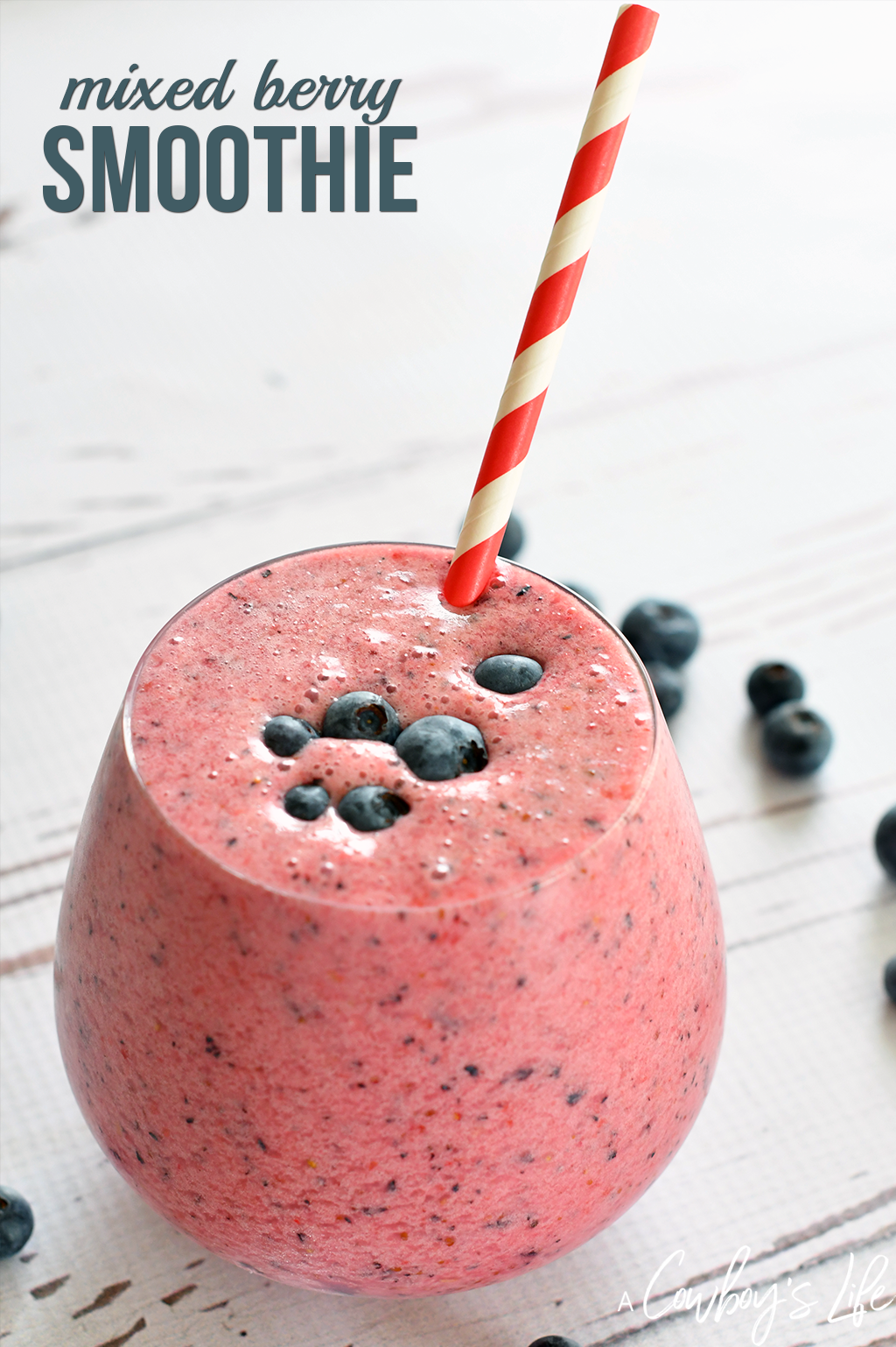 Keto friendly mixed berry smoothie