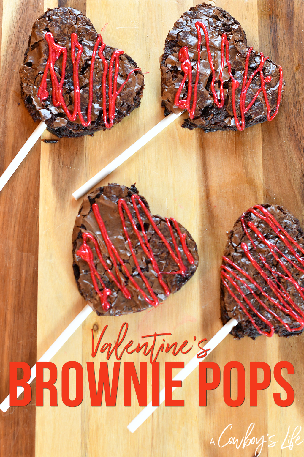 How to make Valentine's Brownie Pops