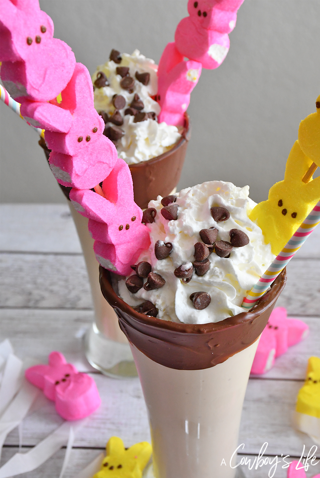 How to make PEEPS Marshmallow Freakshake #shake #milkshake #freakshake #icecream