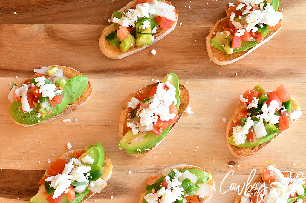 This spicy Mexican Bruschetta is quick, simple and perfect for any party!