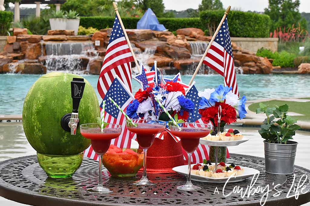 Dollar Tree Patriotic Centerpiece - A Cowboys Life