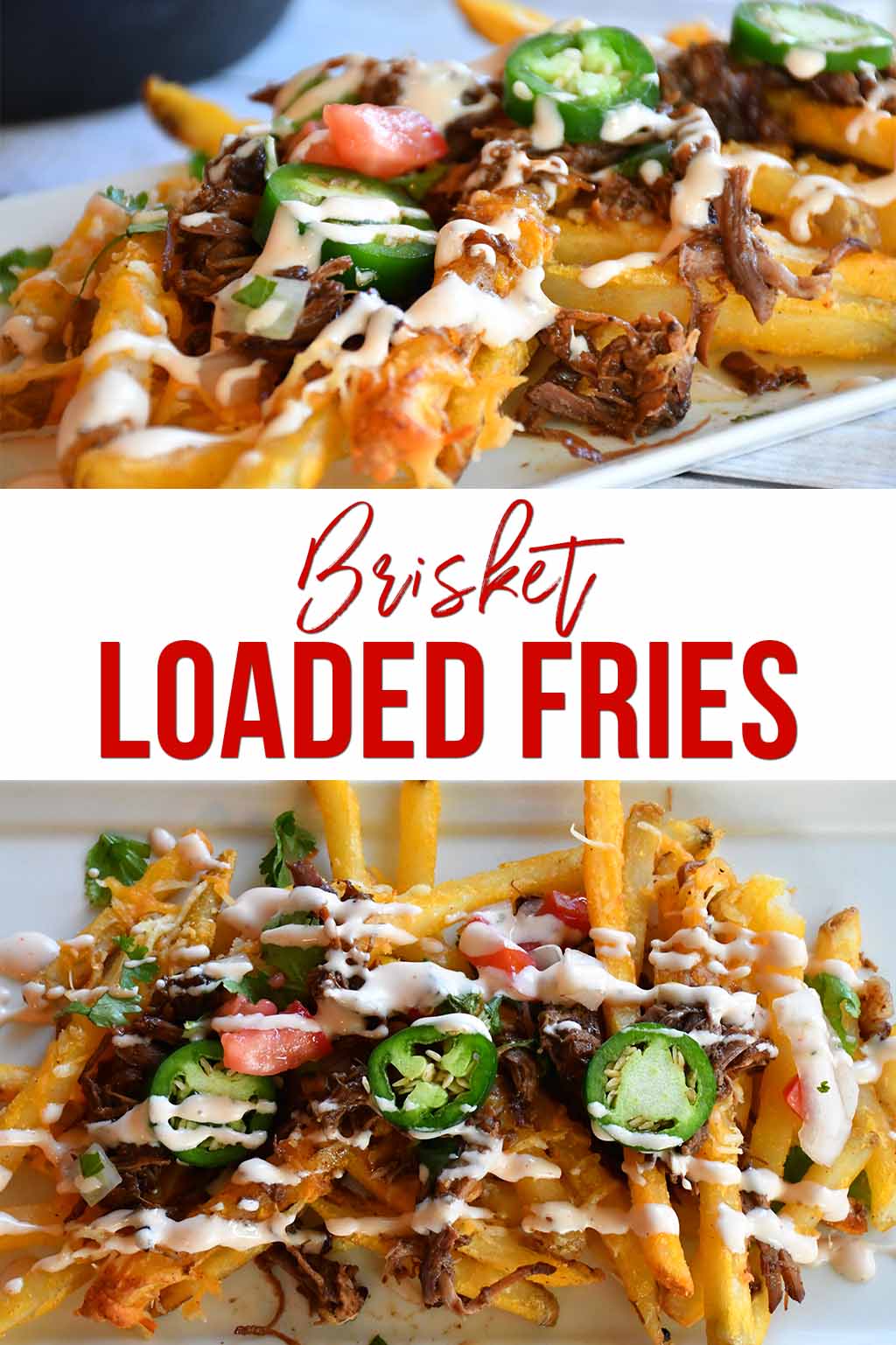 Brisket Loaded Fries | Loaded Fries | Potato Recipes | #4thofJuly #brisketloadedfries #potatoes #brisket