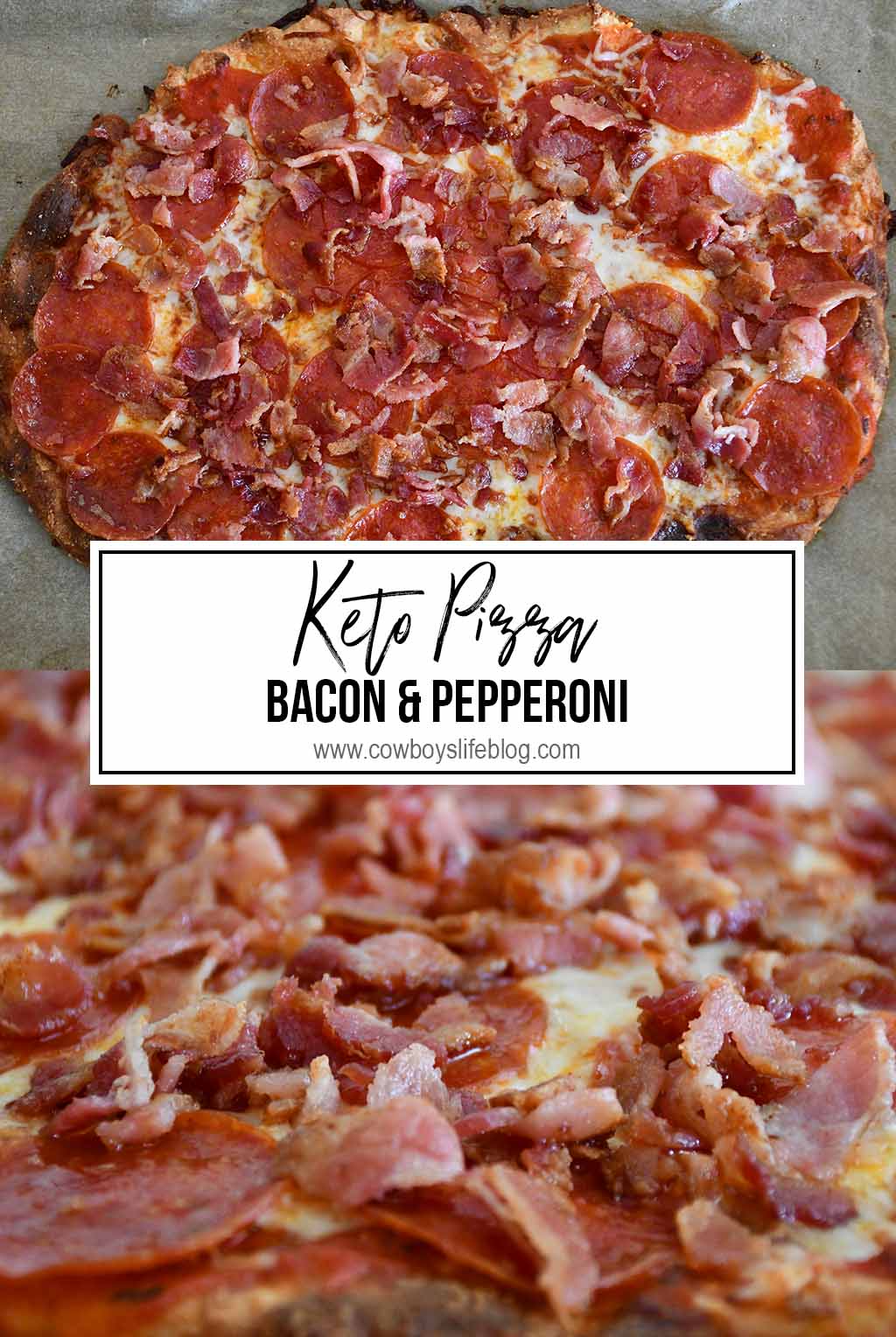 Bacon Pepperoni Keto Pizza | Keto Pizza Crust | Keto Fat Dough | Keto Dinner Ideas | Low Carb Pizza #ketopizza #ketodinner #lowcarbpizza