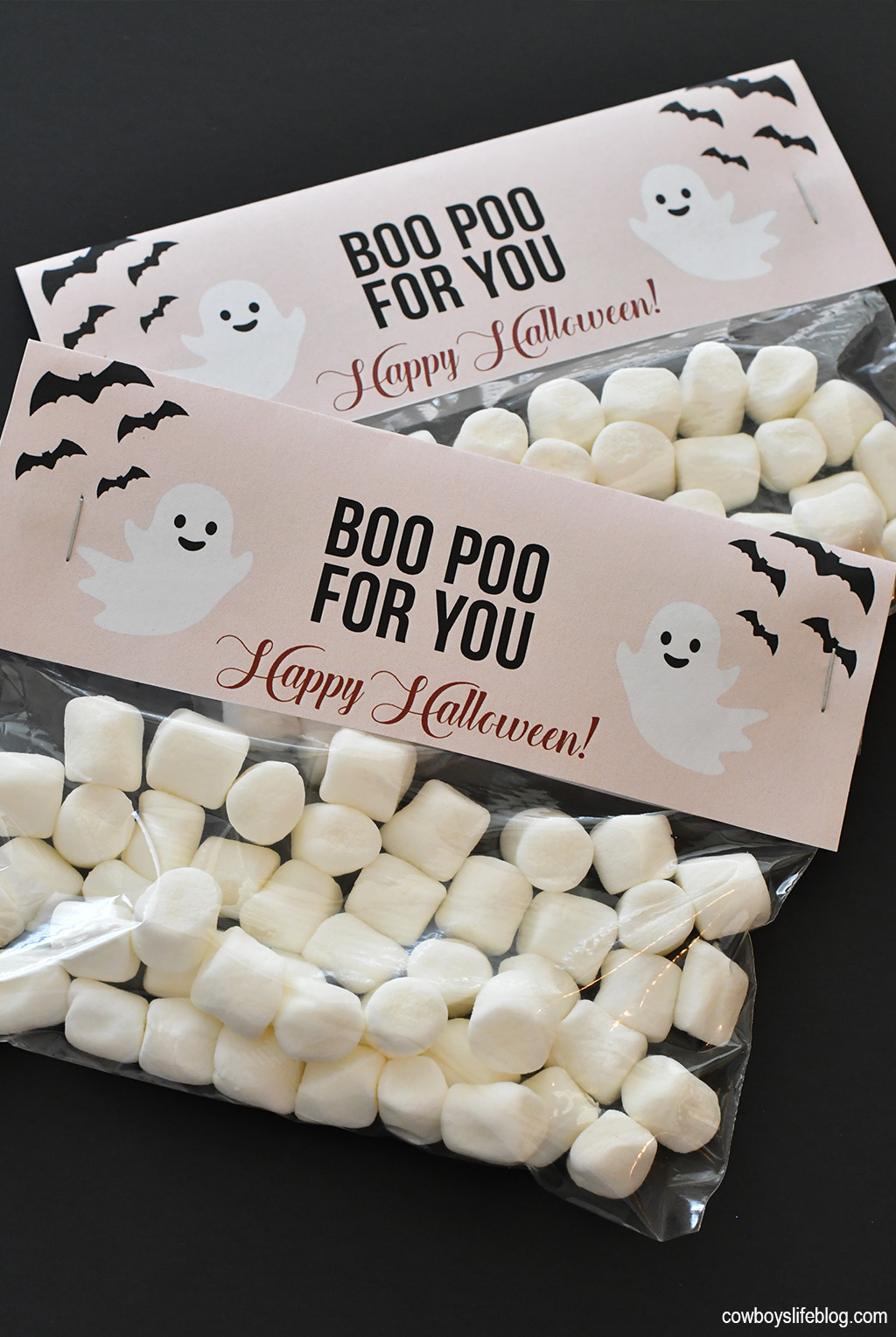 Boo Poo For You Treat Bag Topper with Free Printable | Halloween gift printable | Halloween printable | treat bags | treat bag printable #treatbag #halloweenprintable #treatbagtopper