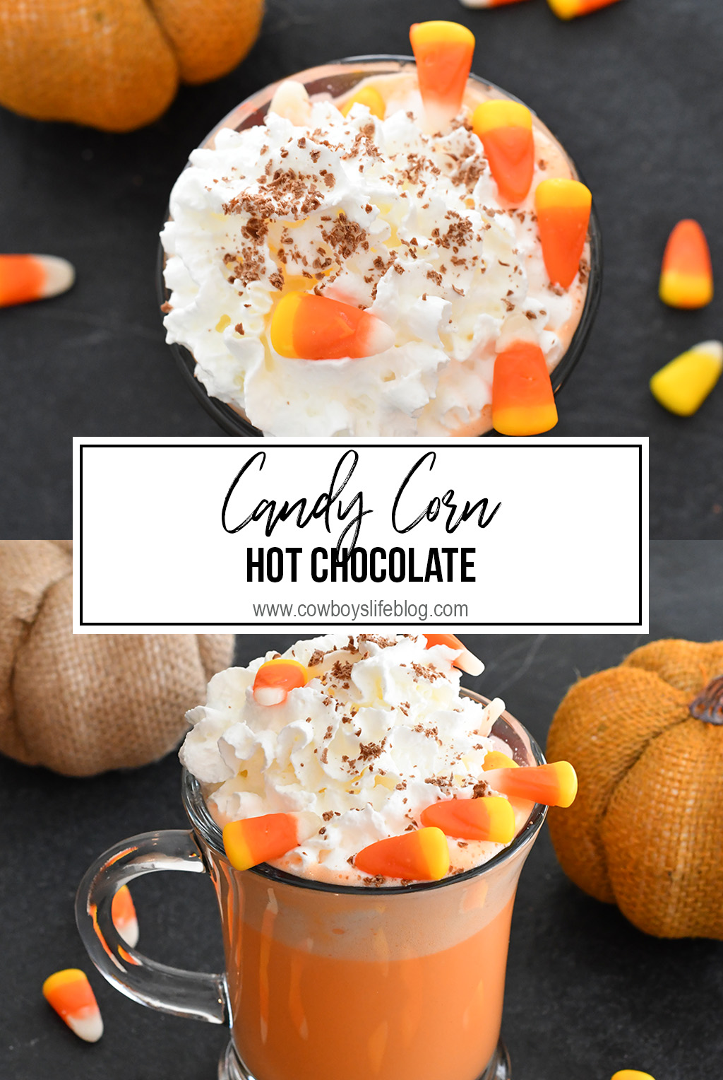 Candy Corn Hot Chocolate | Halloween Hot Chocolate | Crock Pot Hot Cocoa | Halloween Dessert #candycorn #hotchocolate #candycorntreat