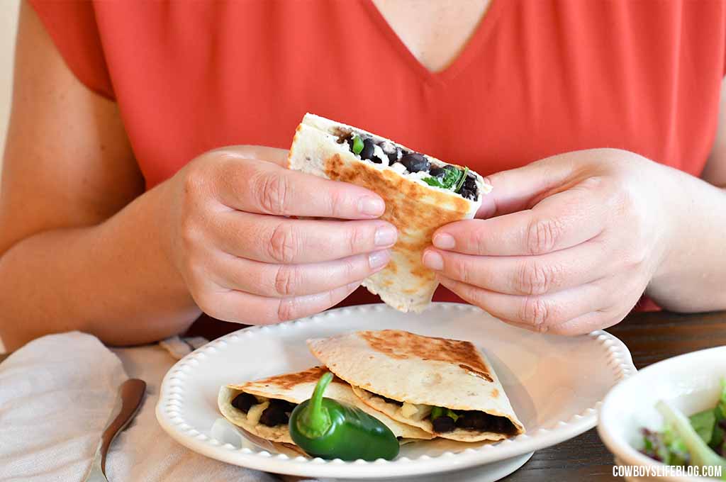 How to make black bean quesadillas