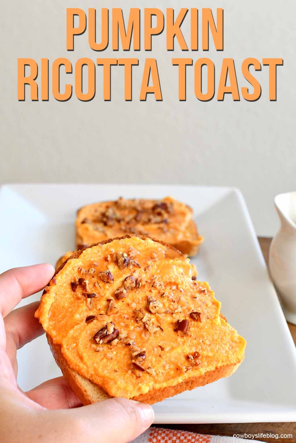 How to make pumpkin ricotta toast