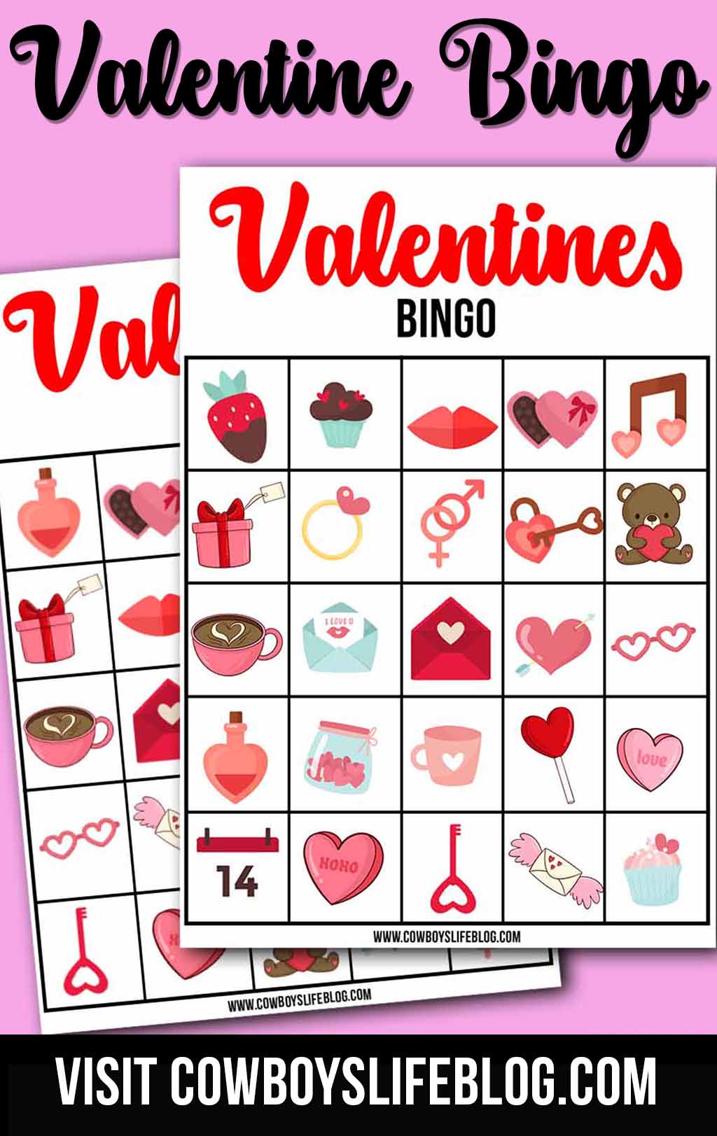 Printable Valentine's Day Bingo Cards