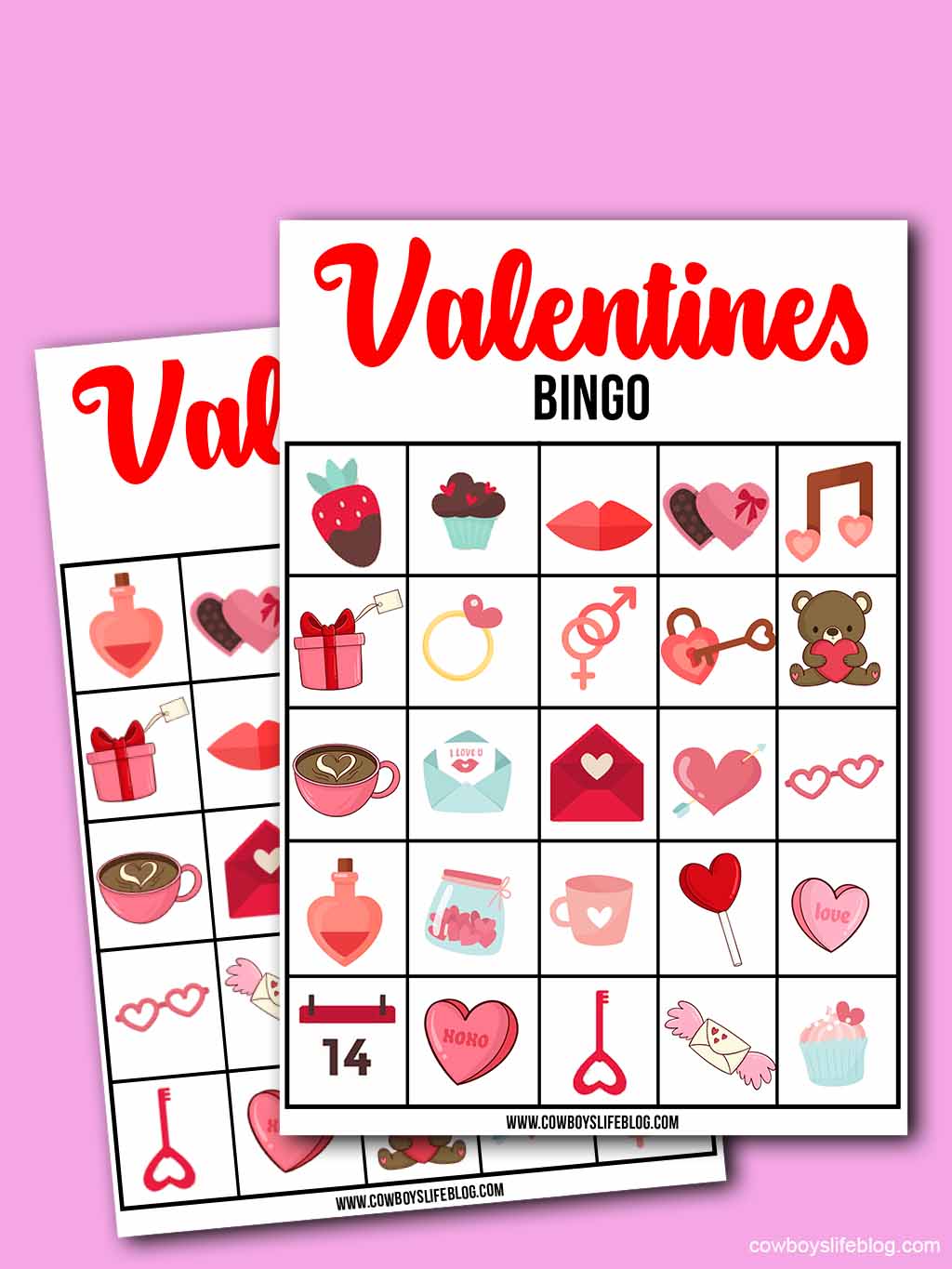 Printable Valentine's Day Bingo Cards