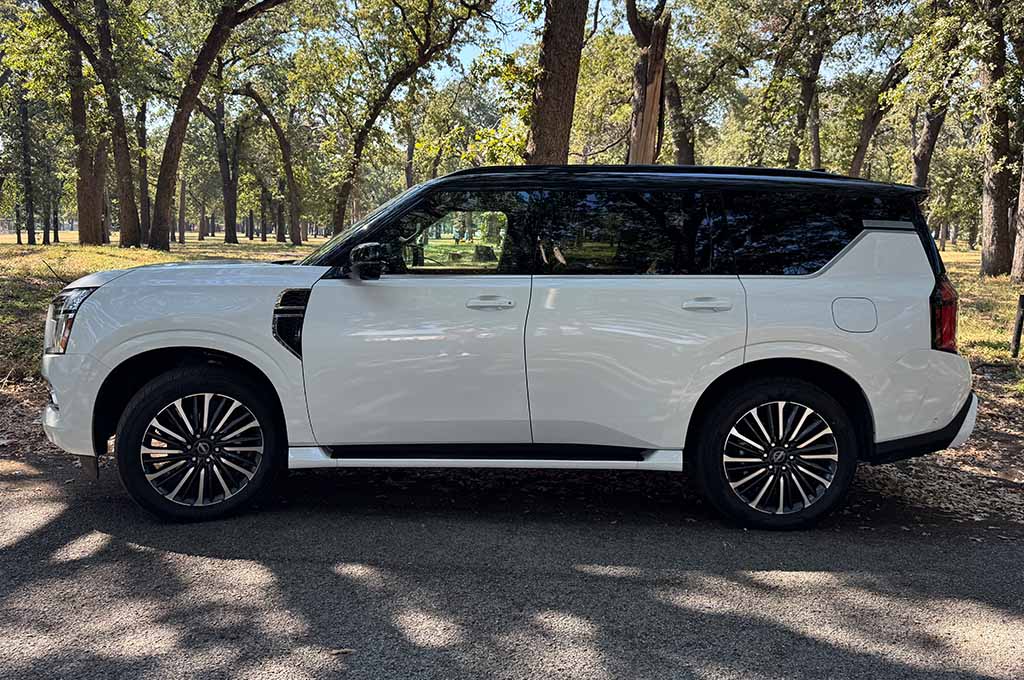 side view of Nissan Armada