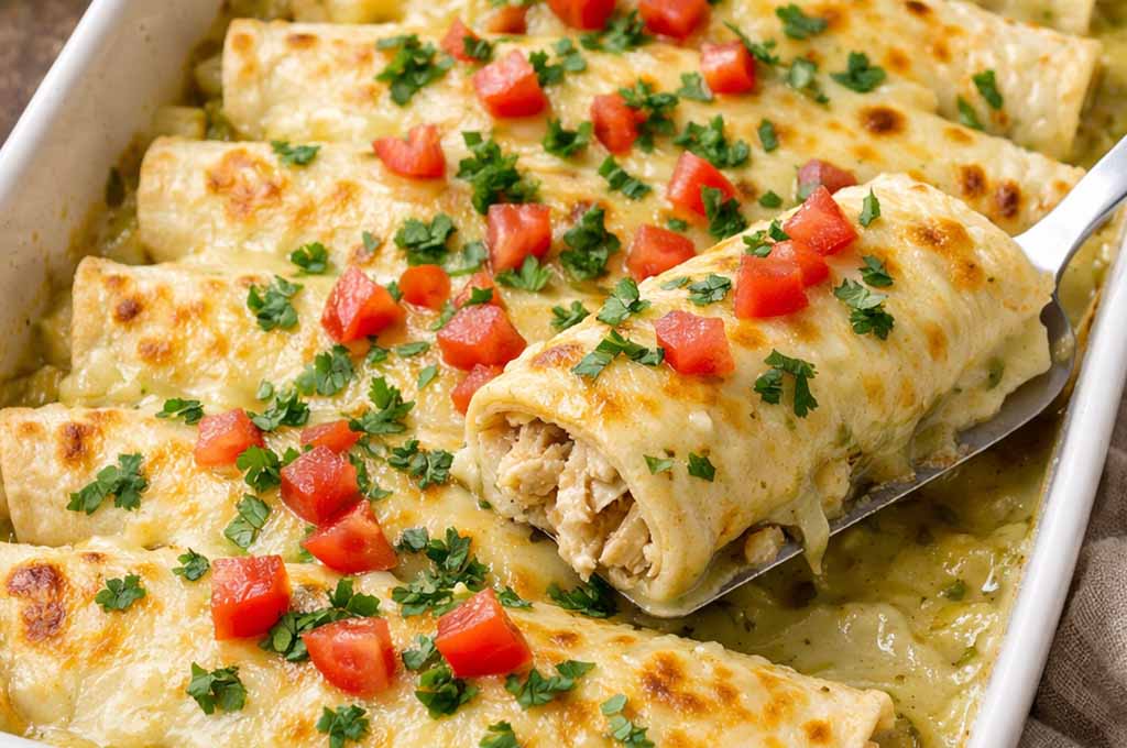 Easy Green Chili Enchiladas